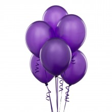 Balloons latex purple x10